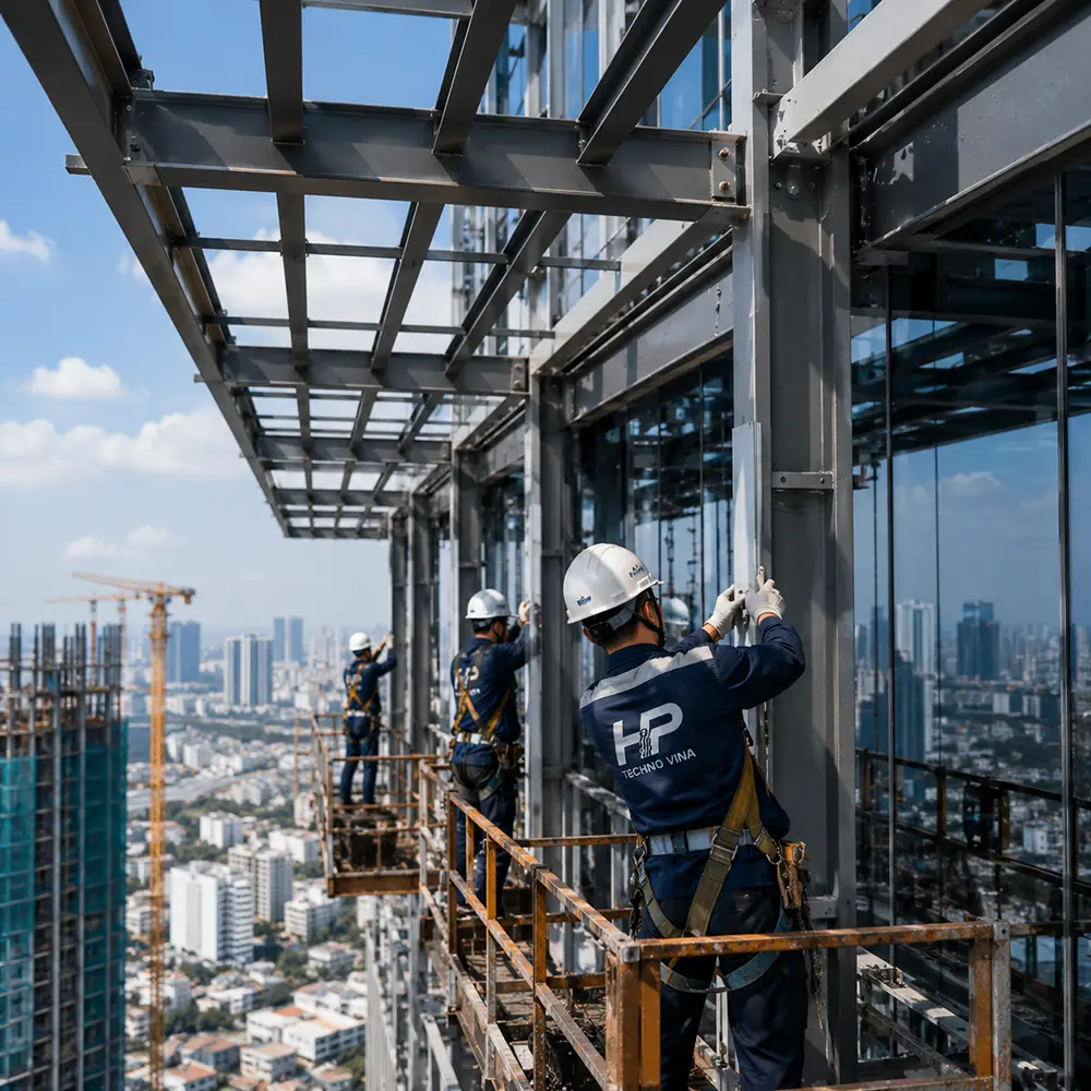 THI CÔNG HẠNG MỤC KIM LOẠI CÔNG TRÌNH